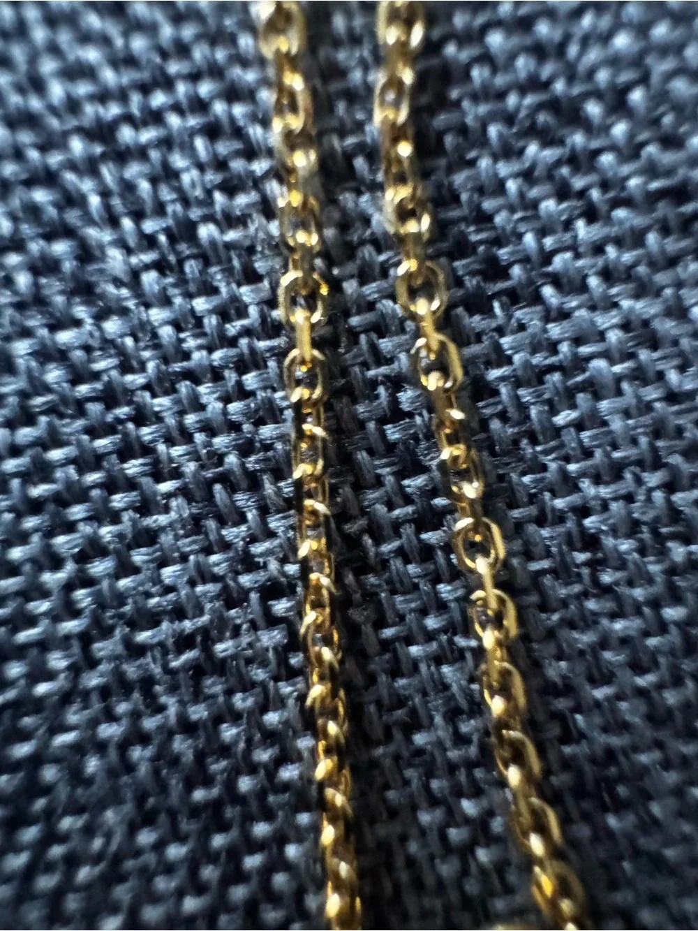 10k vintage  Yellow Gold Cable Chain Necklace 16